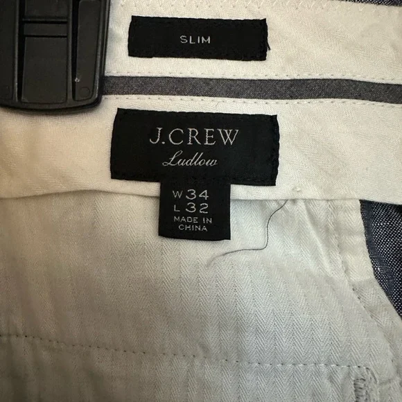 J.Crew Ludlow Slim Fit Chambray Suit